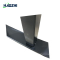 valla de aluminio horizontal cerca de la piscina